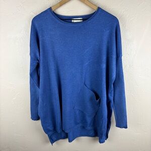 NWT Altar’d State Heather Royal Blue Sweater Women’s size small medium oversized